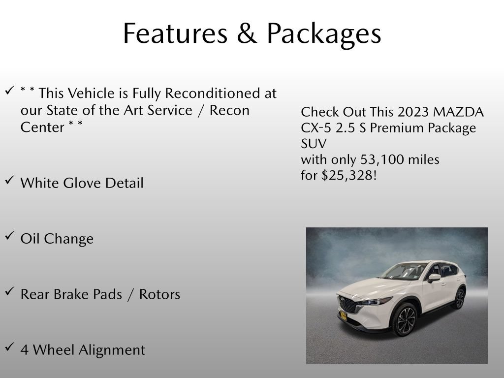 Certified 2023 MAZDA CX-5 AWD 2.5 S w/ Premium Package image 4