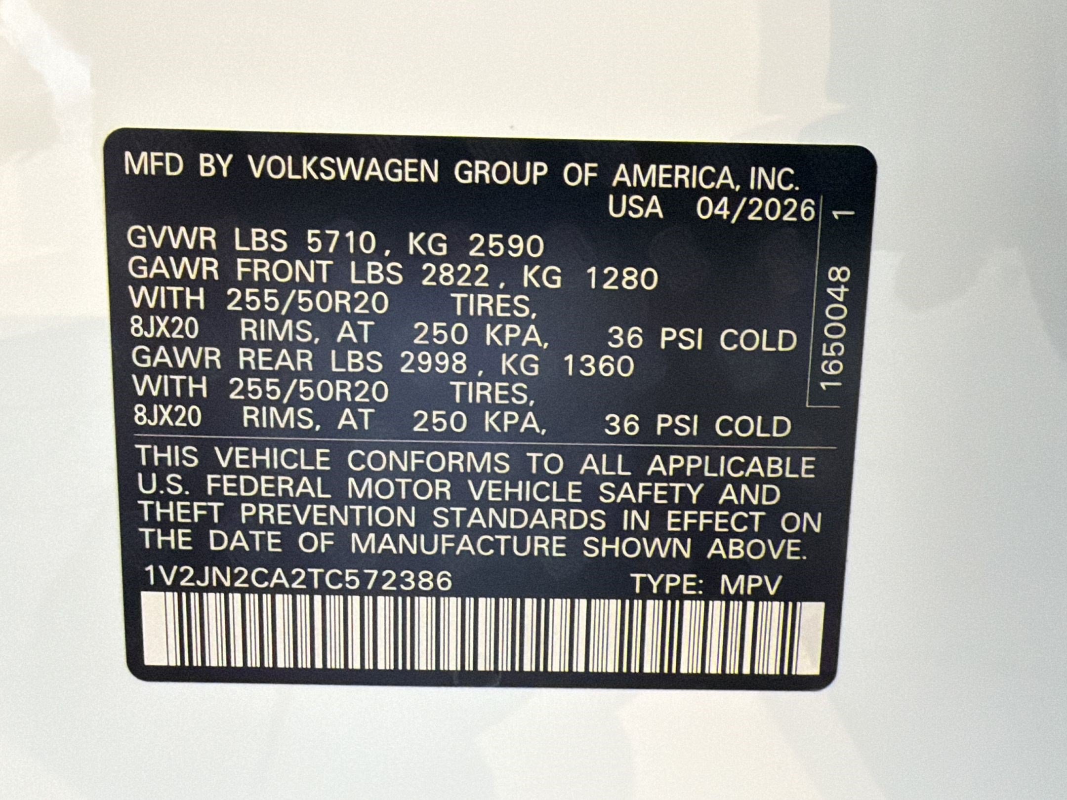 New 2026 Volkswagen Atlas SE FWD image 19