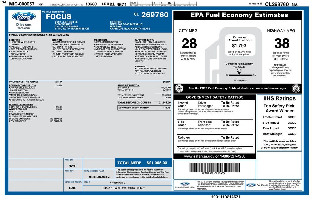 Used 2012 Ford Focus SE FWD image 22