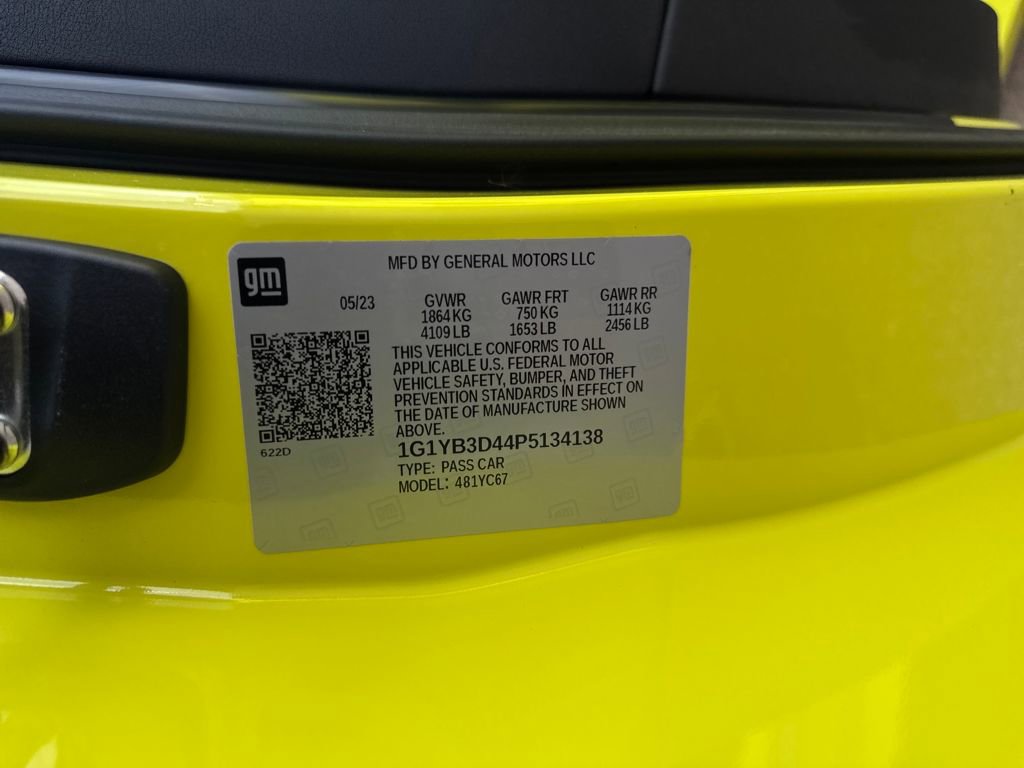 Used 2023 Chevrolet Corvette Stingray Preferred Conv w/ Stealth Interior Trim Package image 25