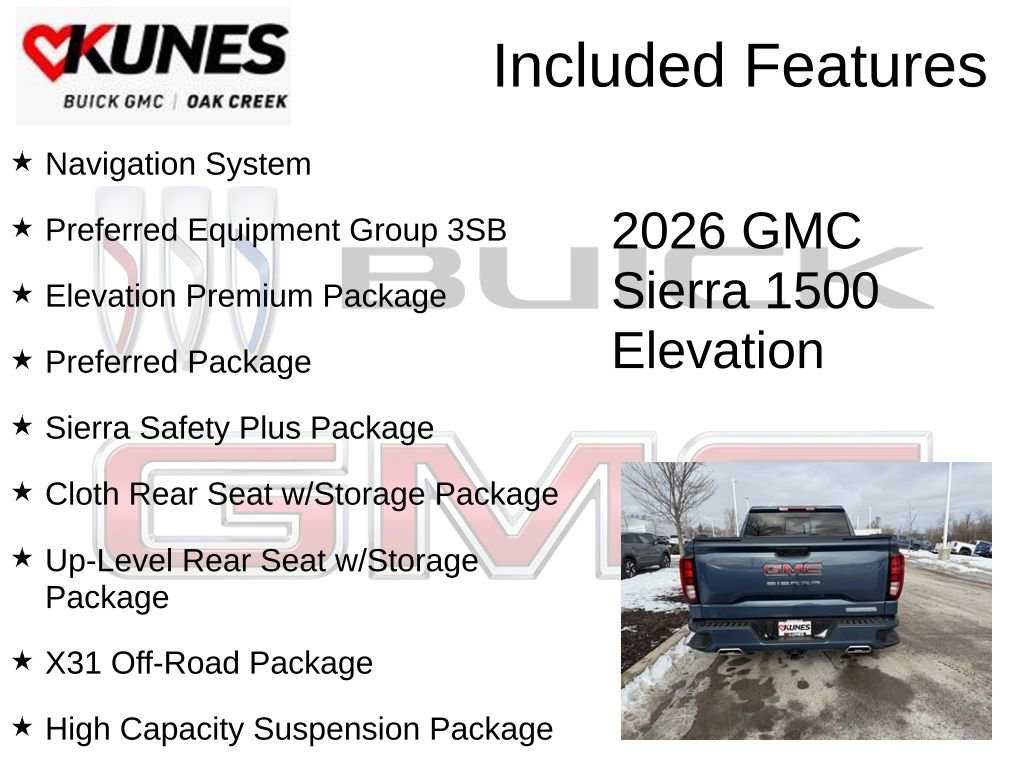 New 2026 GMC Sierra 1500 Elevation w/ Elevation Premium Package image 2