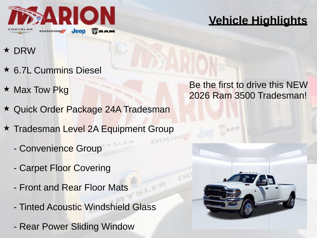 New 2026 RAM 3500 Tradesman AWD/4WD image 5
