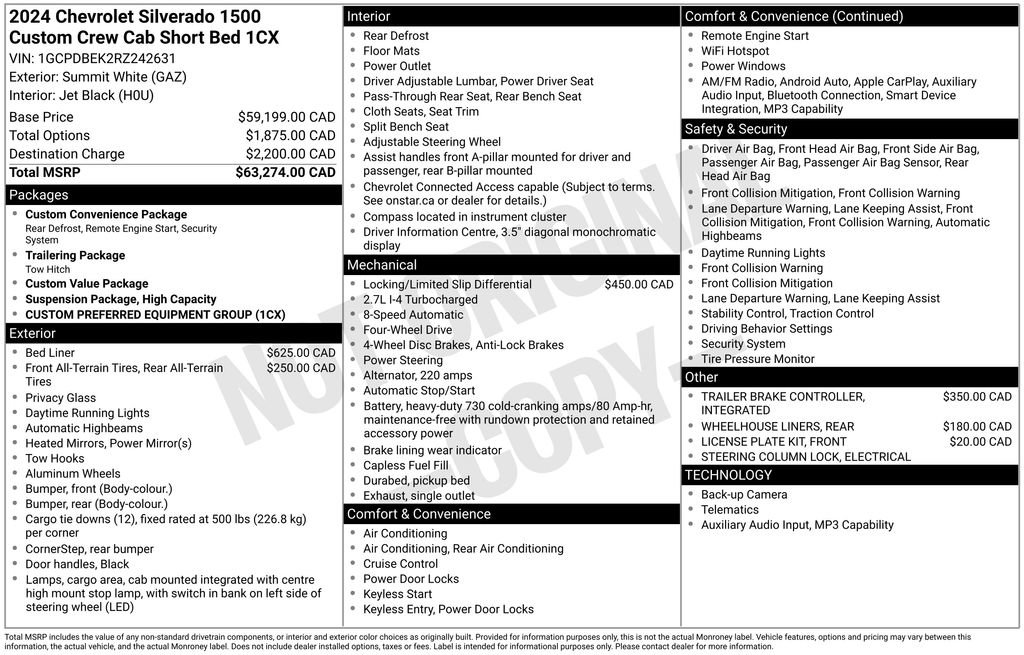 Used 2024 Chevrolet Silverado 1500 Custom AWD/4WD image 36