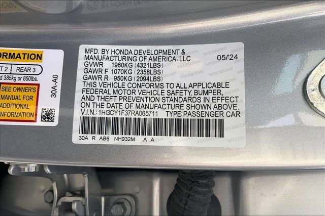 Certified 2024 Honda Accord EX image 33