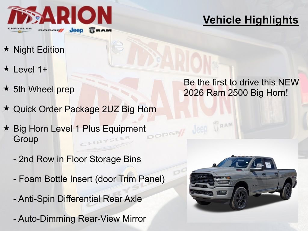 New 2026 RAM 2500 Big Horn image 5