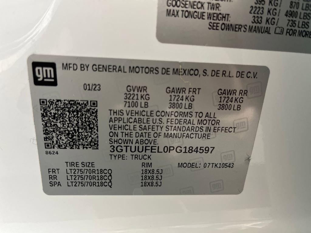 Used 2023 GMC Sierra 1500 AT4X AWD/4WD image 81