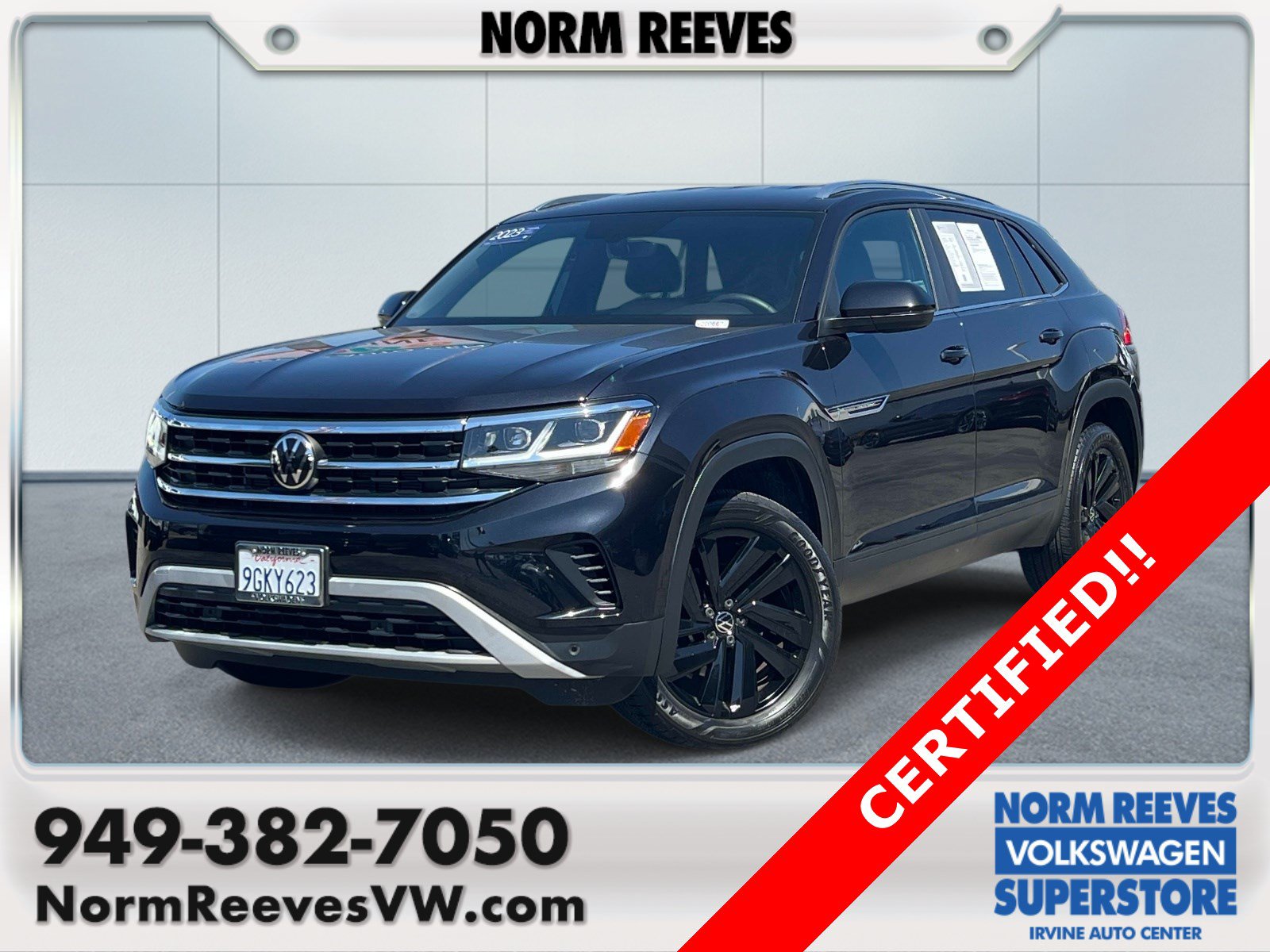Used 2023 Volkswagen Atlas Cross Sport SE w/ Black Wheel Package