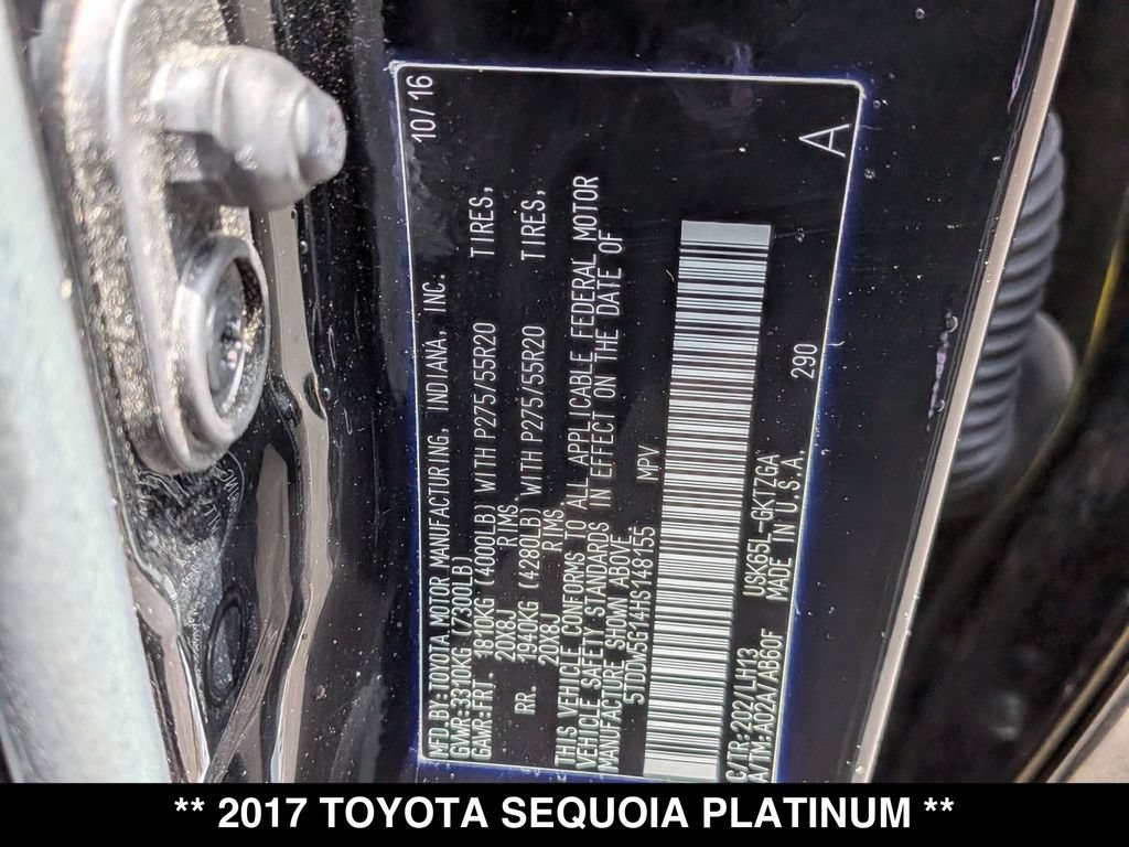 Used 2017 Toyota Sequoia Platinum AWD/4WD image 30