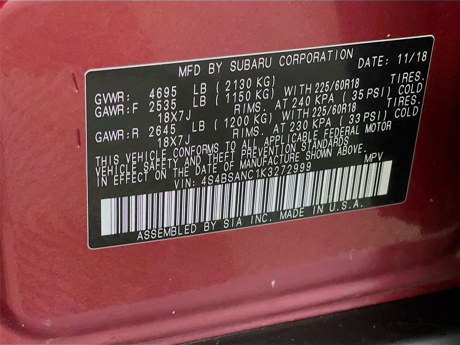 Used 2019 Subaru Outback 2.5i Limited AWD/4WD image 36