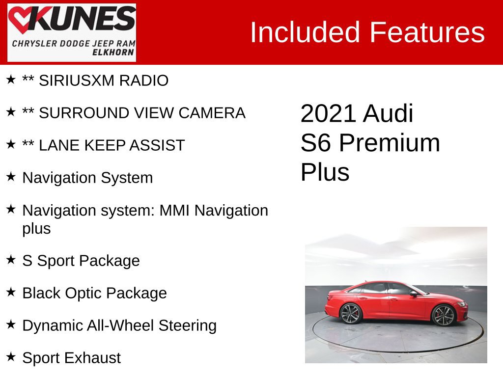 Used 2021 Audi S6 Premium Plus w/ S Sport Package AWD/4WD image 3