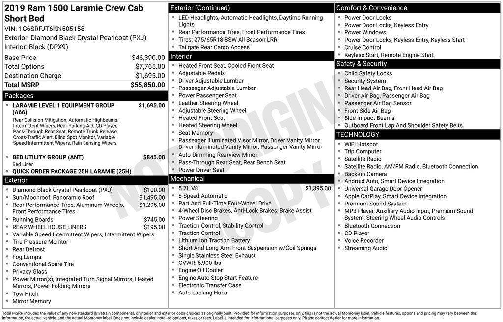Used 2019 RAM 1500 Laramie AWD/4WD image 6
