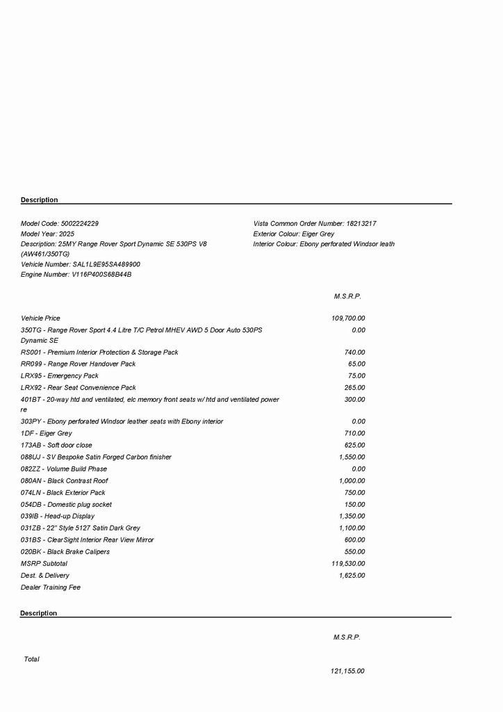 Used 2025 Land Rover Range Rover Sport Dynamic SE image 3