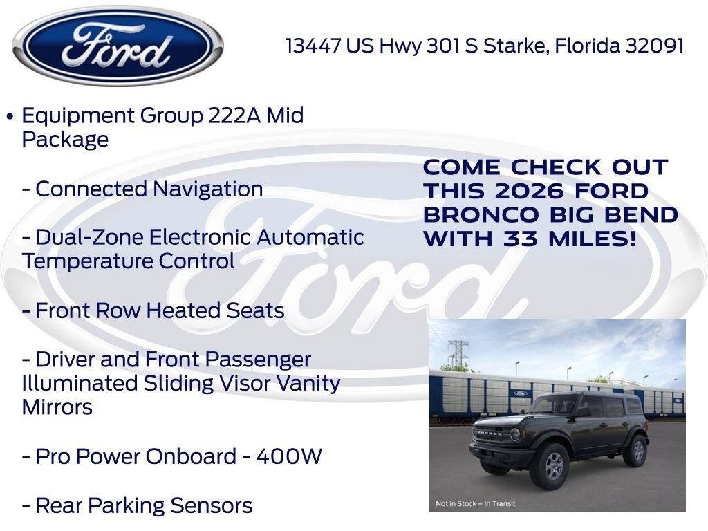 New 2026 Ford Bronco Big Bend AWD/4WD image 15
