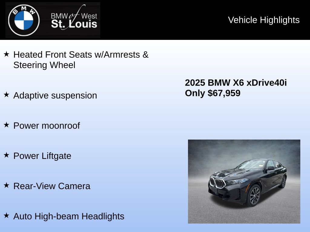 Used 2025 BMW X6 xDrive40i AWD/4WD image 24