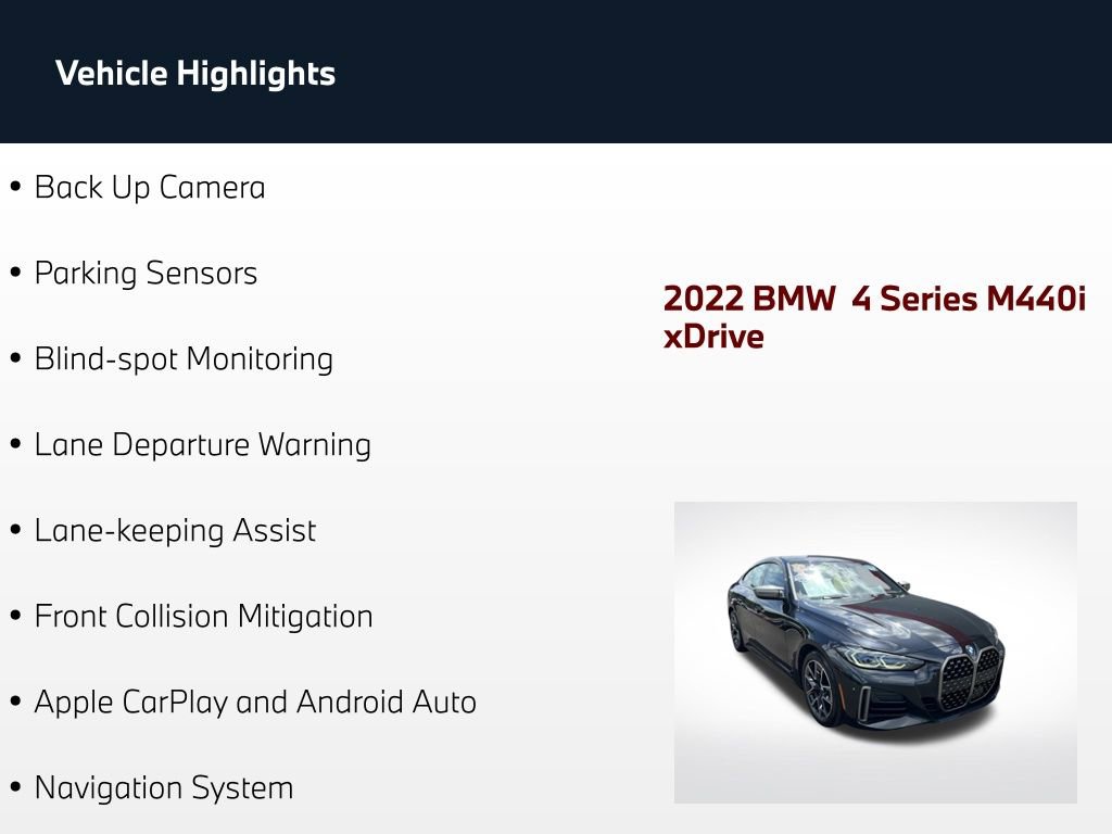 Used 2022 BMW M440i xDrive Gran Coupe w/ Premium Package AWD/4WD image 4