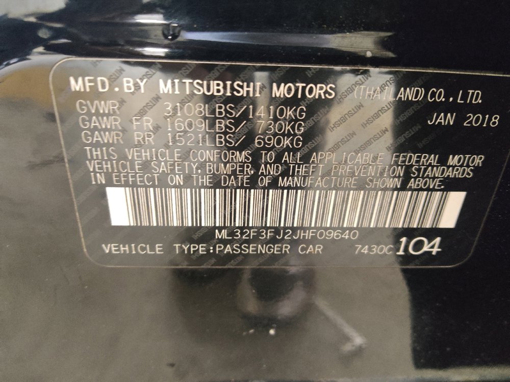 Used 2018 Mitsubishi Mirage G4 ES FWD image 33