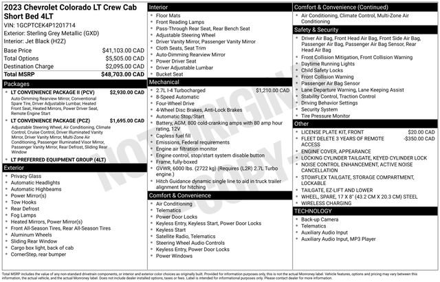 Used 2023 Chevrolet Colorado LT w/ LT Convenience Package II image 22