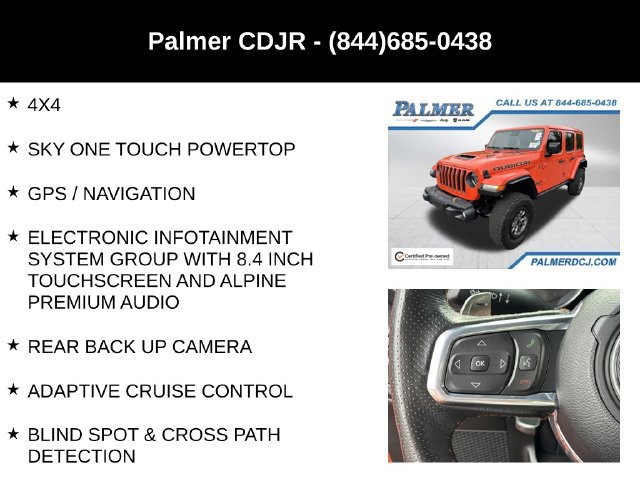 Certified 2023 Jeep Wrangler Unlimited Rubicon 392 w/ Trailer Tow Package AWD/4WD image 6