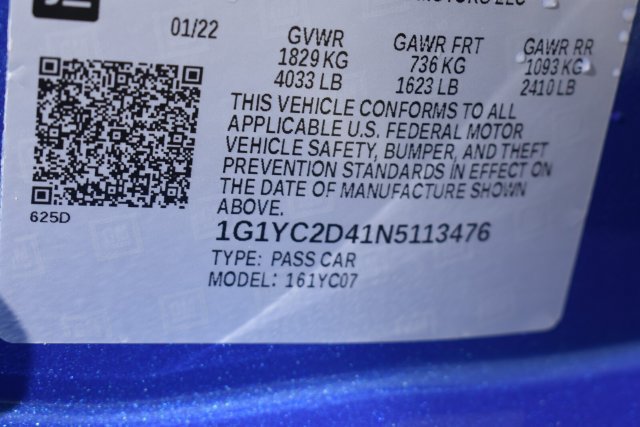 Certified 2022 Chevrolet Corvette Stingray Premium Cpe RWD image 39