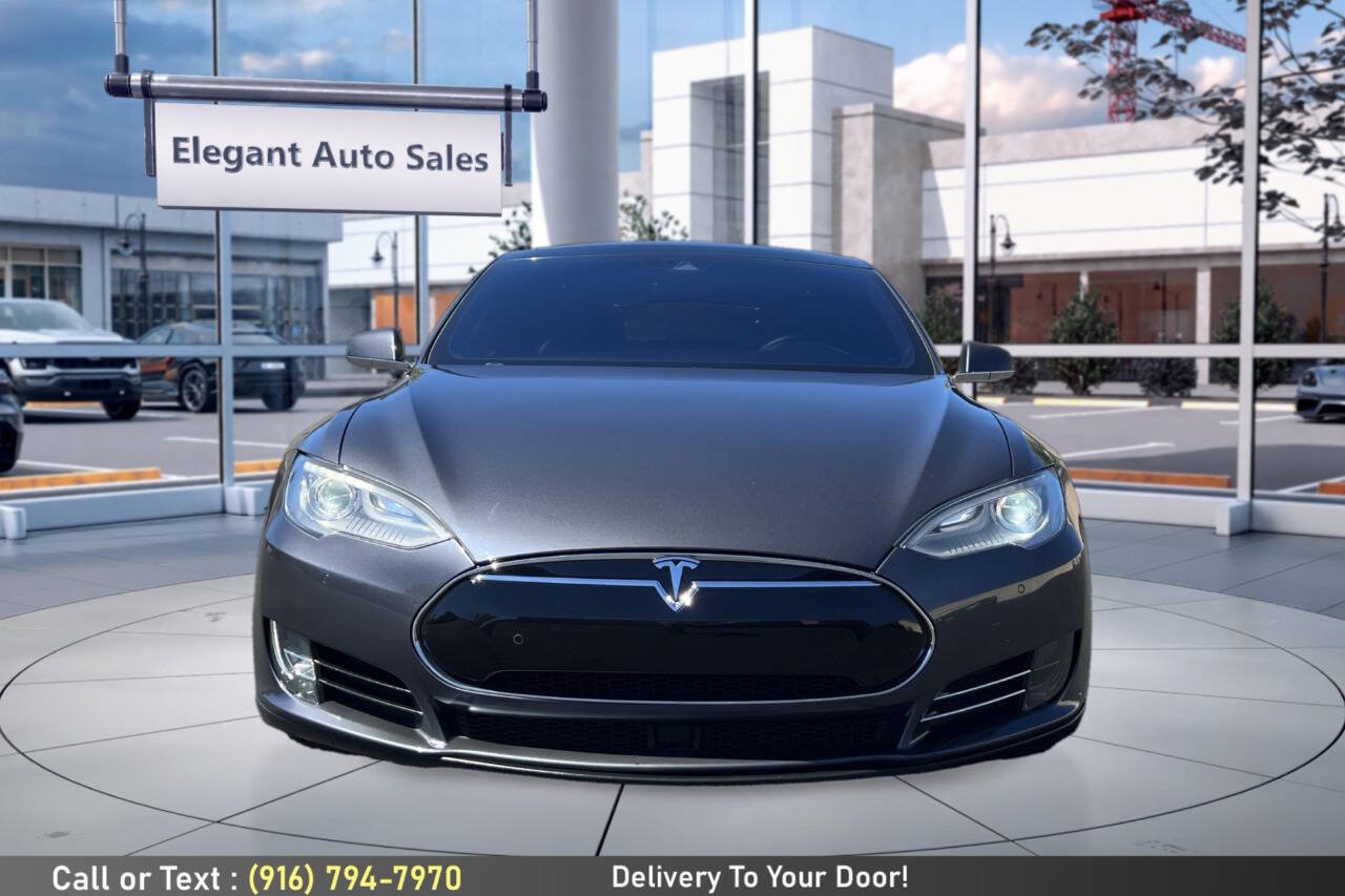 Used 2015 Tesla Model S 85D AWD/4WD image 2