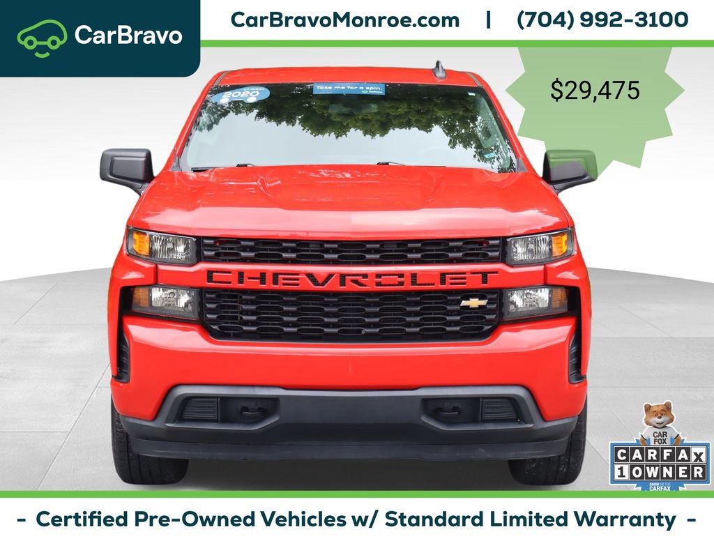 Certified 2020 Chevrolet Silverado 1500 Custom w/ Custom Value Package AWD/4WD image 11