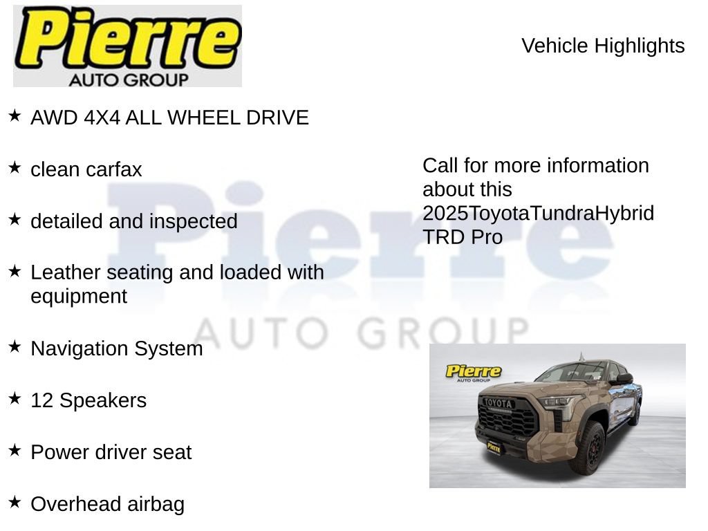 Used 2025 Toyota Tundra TRD Pro AWD/4WD image 7