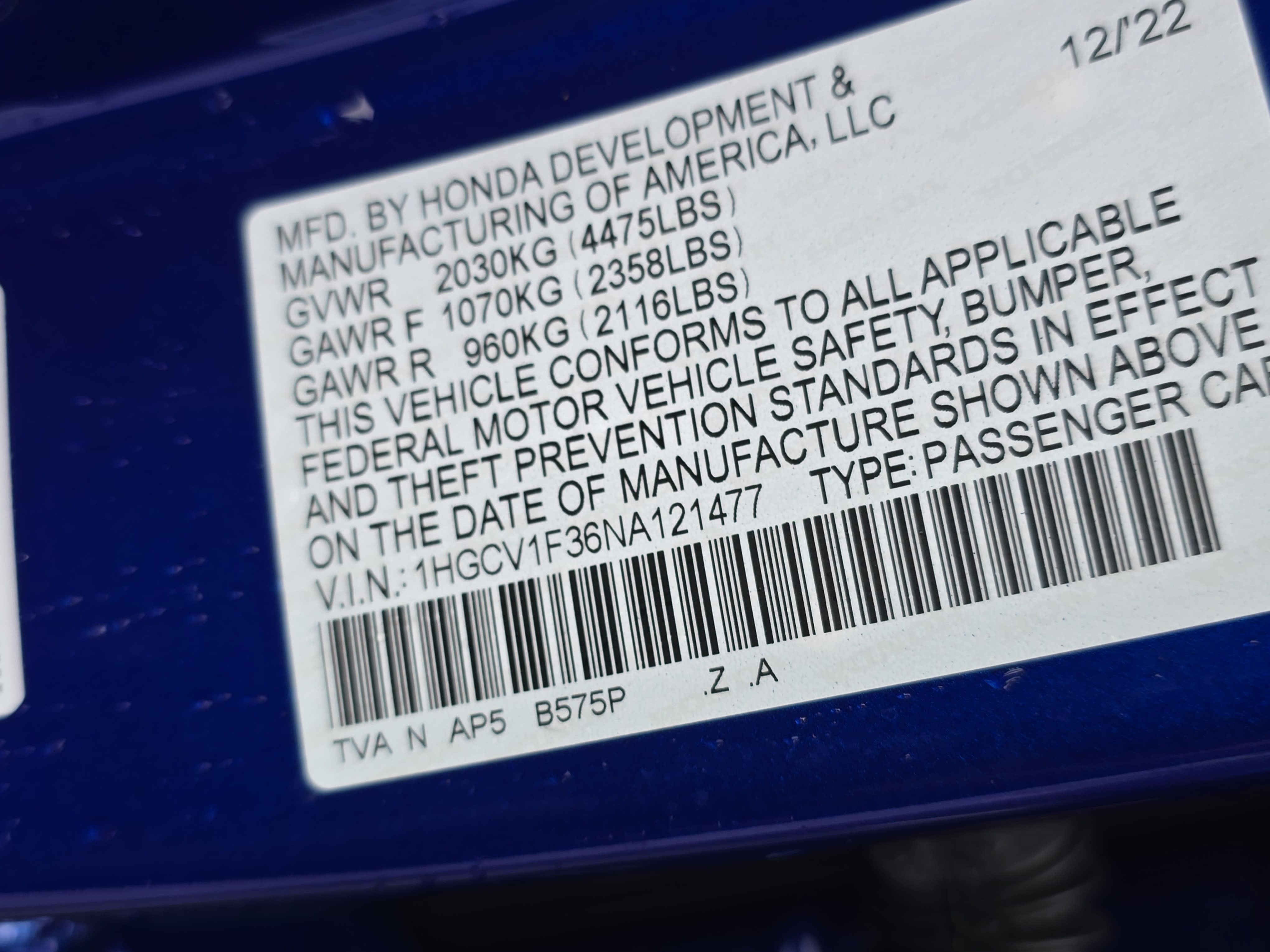 Used 2022 Honda Accord Sport image 33