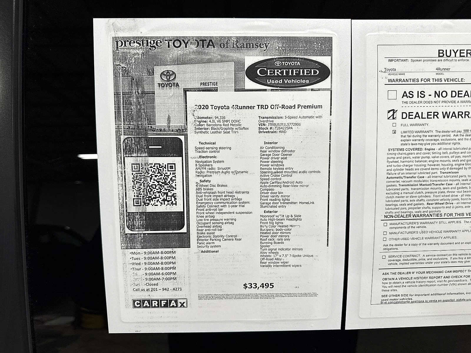 Used 2020 Toyota 4Runner TRD Off-Road Premium image 13