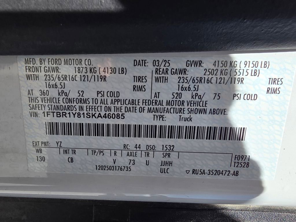 Used 2025 Ford Transit 250 Low Roof w/ Exterior Upgrade Package RWD image 32