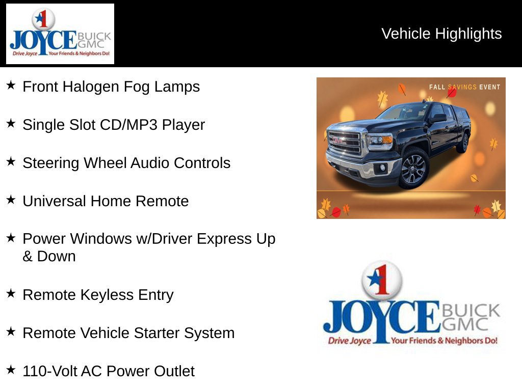 Certified 2015 GMC Sierra 1500 SLE w/ SLE Value Package AWD/4WD image 25