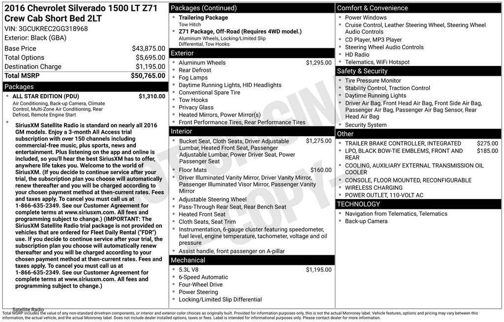 Used 2016 Chevrolet Silverado 1500 LT w/ All Star Edition image 13