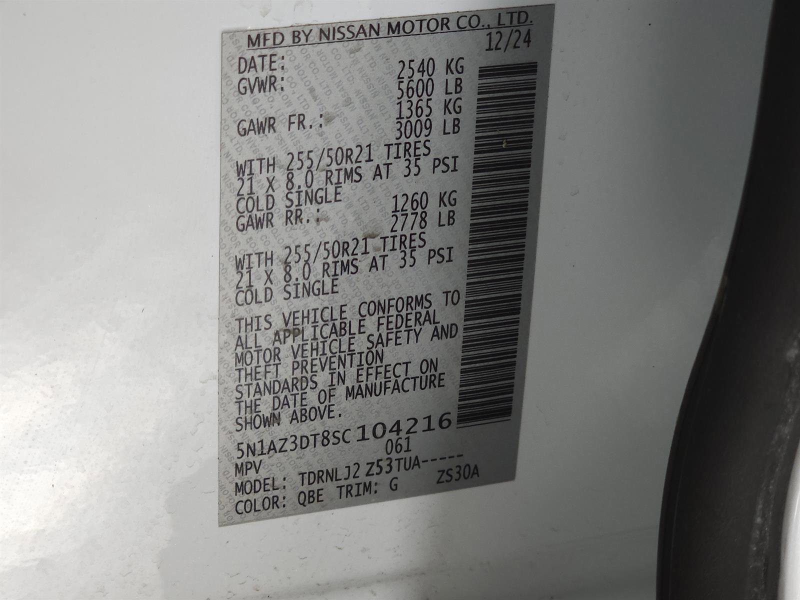 Used 2025 Nissan Murano Platinum w/ Cargo Package AWD/4WD image 41