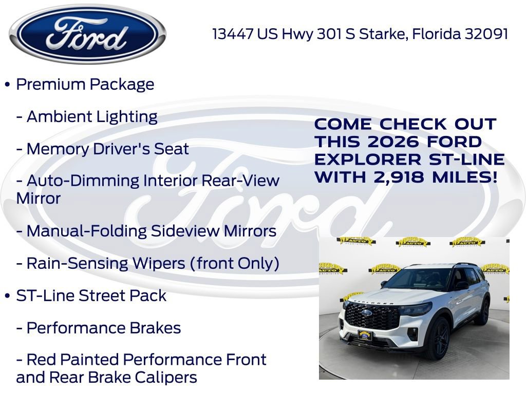 New 2026 Ford Explorer ST-Line w/ ST-Line Street Pack image 20