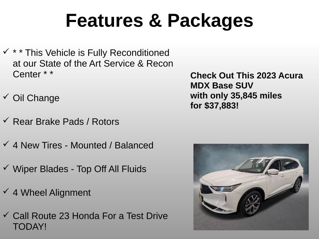 Used 2023 Acura MDX w/ Technology Package AWD/4WD image 4