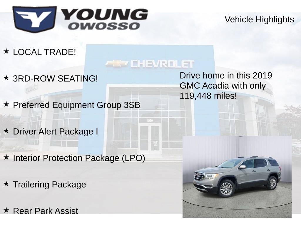 Used 2019 GMC Acadia SLE w/ Driver Alert Package I FWD image 8