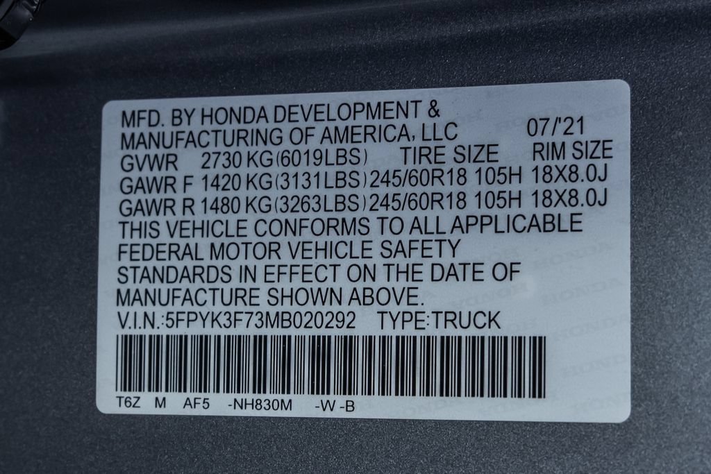 Used 2021 Honda Ridgeline RTL-E image 31