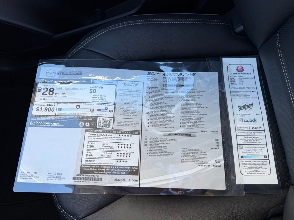 New 2025 MAZDA CX-5 AWD 2.5 S w/ Premium Plus Pkg image 37