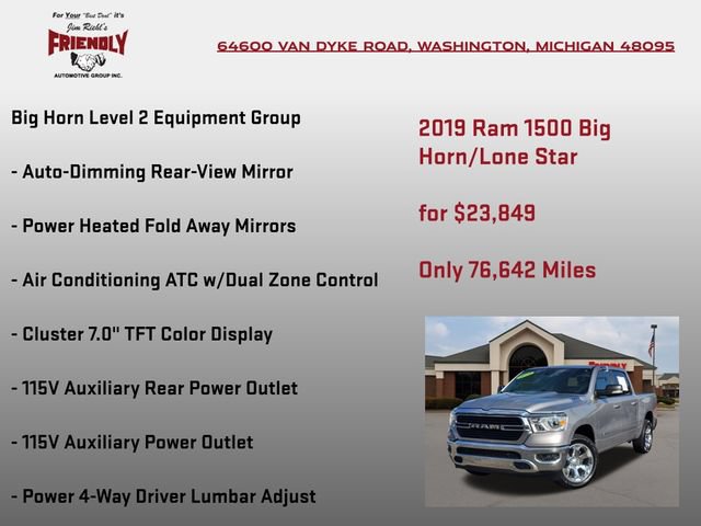 Used 2019 RAM 1500 Big Horn AWD/4WD image 10
