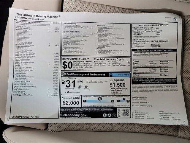 Used 2026 BMW 228i w/ M Sport Package image 14