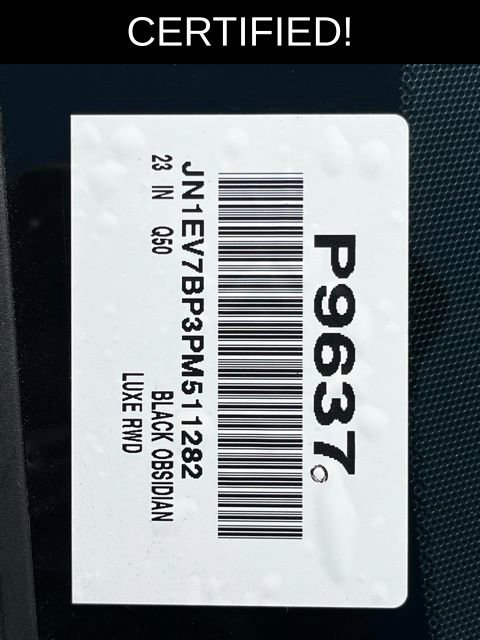 Certified 2023 INFINITI Q50 Luxe w/ Cargo Package image 36