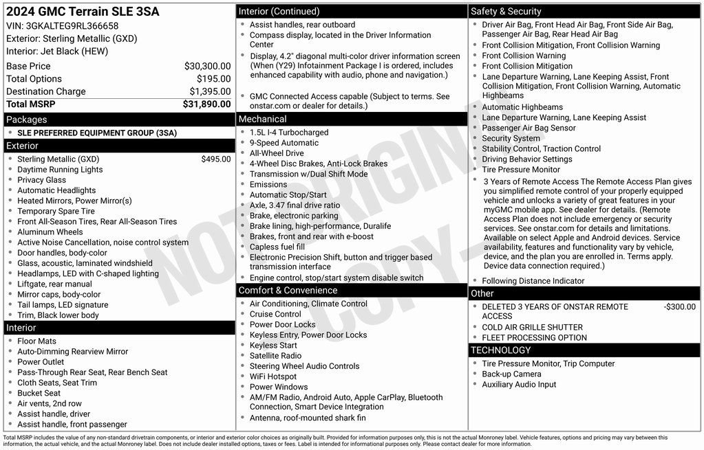 Used 2024 GMC Terrain SLE image 2