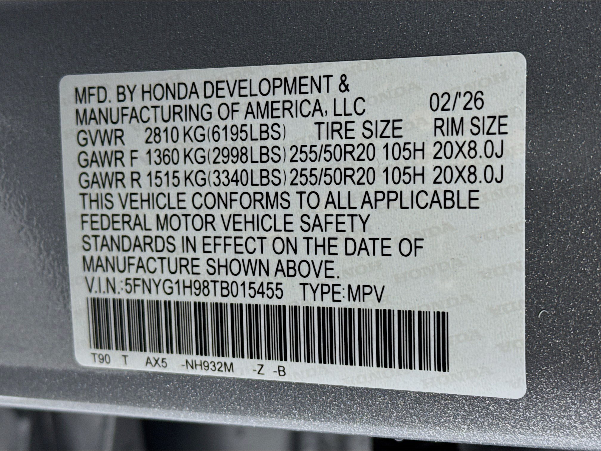 New 2026 Honda Pilot Black Edition image 34