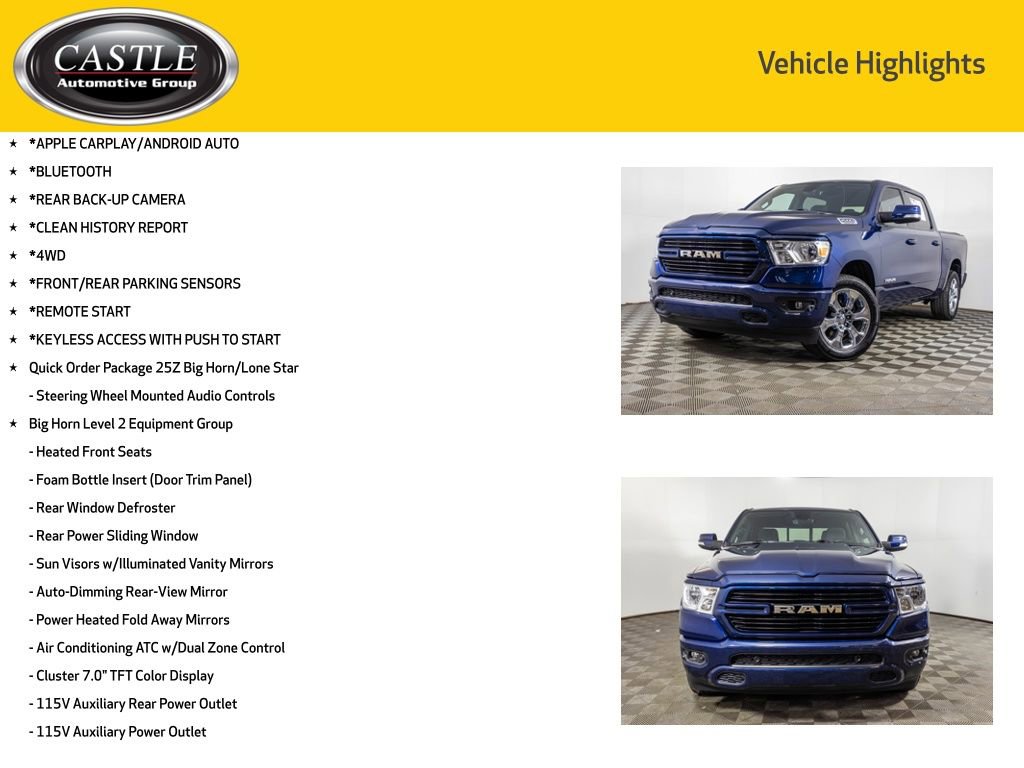 Used 2019 RAM 1500 Big Horn AWD/4WD image 3