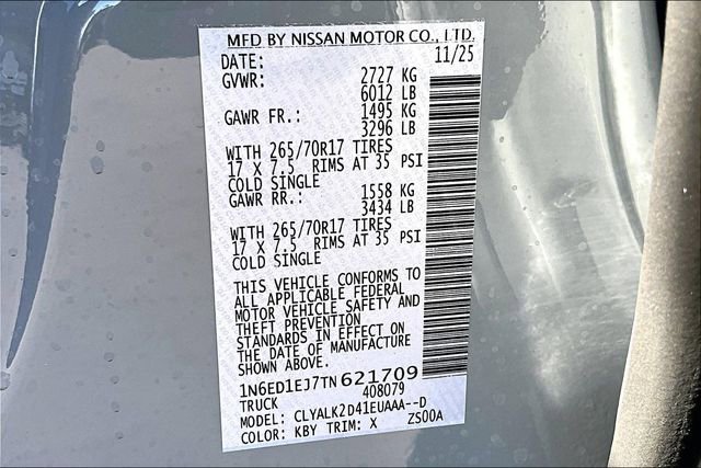 New 2026 Nissan Frontier Pro-X w/ Tow Package image 8