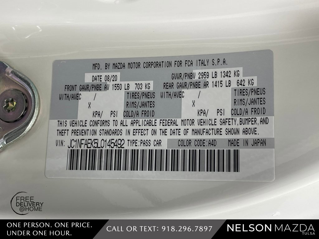 Used 2020 FIAT 124 Spider Classica w/ Technology Group image 40