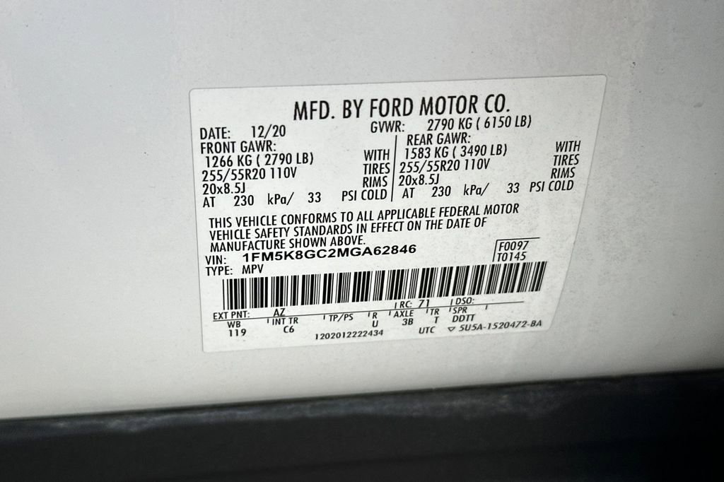 Used 2021 Ford Explorer ST w/ Equipment Group 401A image 31