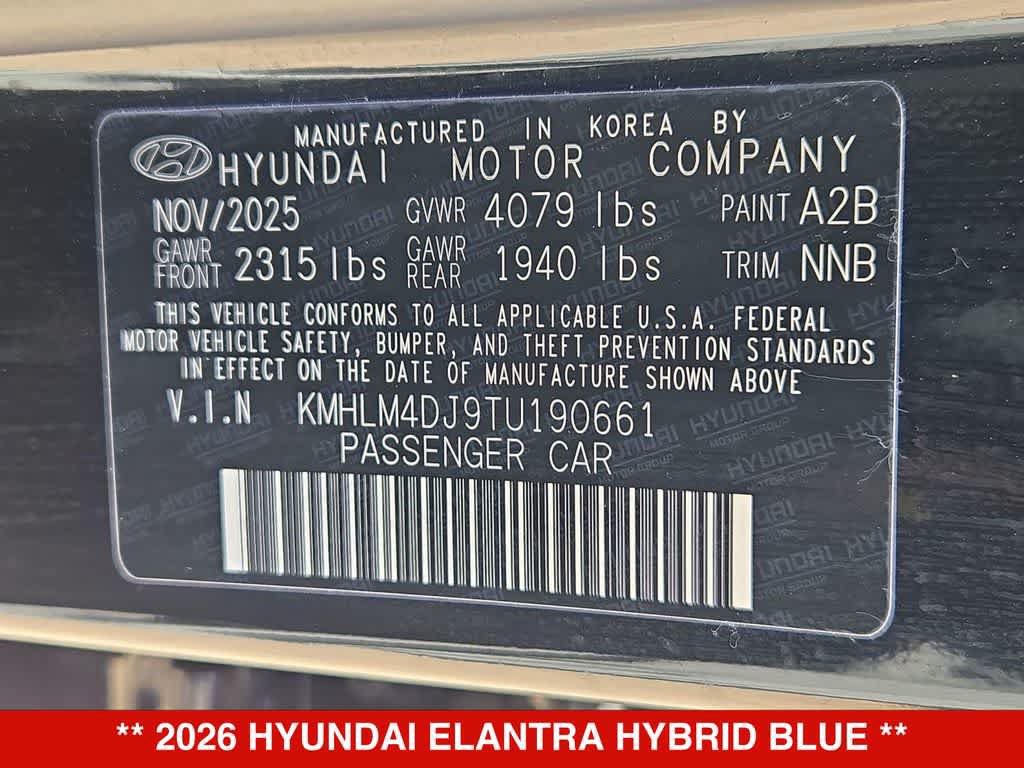 Used 2026 Hyundai Elantra Hybrid FWD image 33