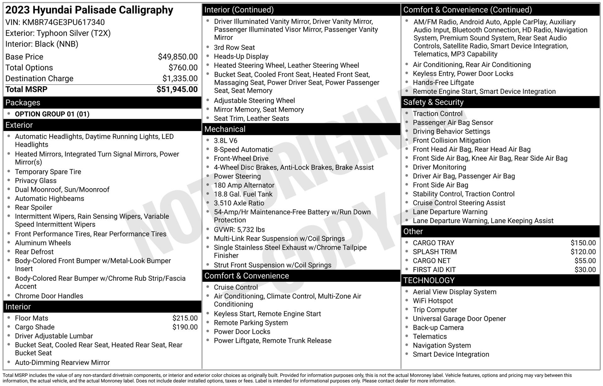 Used 2023 Hyundai Palisade Calligraphy image 43