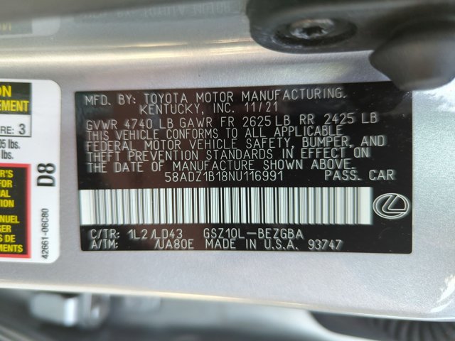 Used 2022 Lexus ES 350 w/ Premium Package image 15