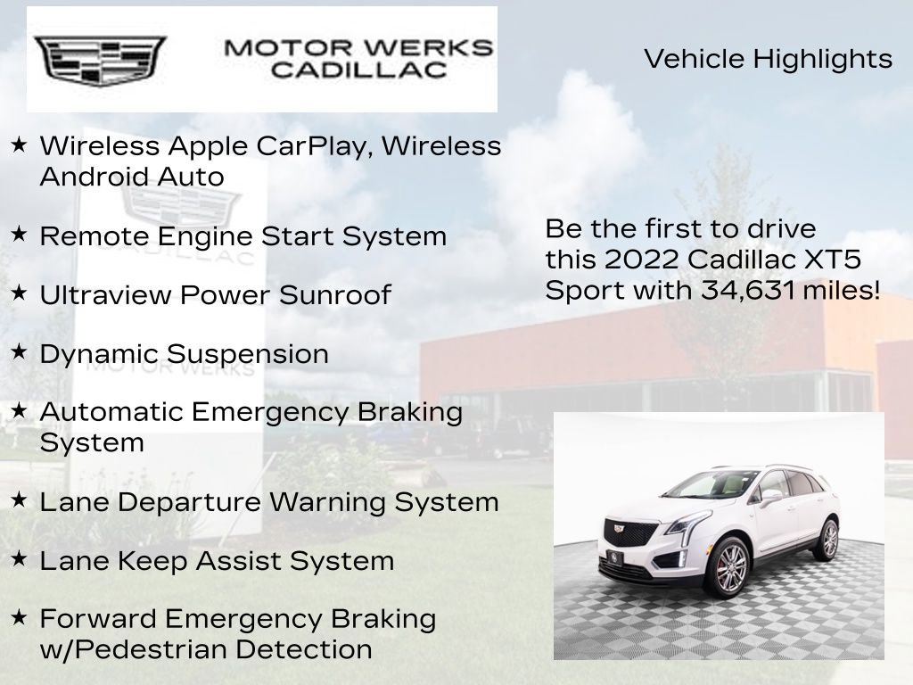 Certified 2022 Cadillac XT5 Sportv image 7